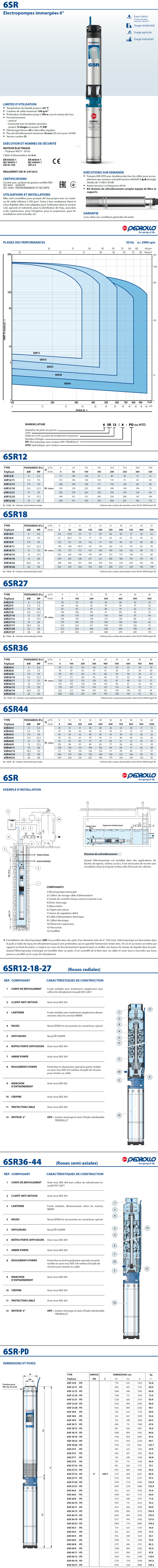 Pompe de forage 6 Jetly 13/700 - Arrosage Distribution