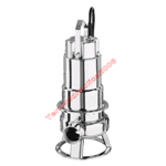 EBARA Submersible Electric Pump Waste Water DW75M 0,75Hp 0,55kW 1x230V 50Hz 10 m Cable Single-Channel in AISI 304 Stainless Steel 50 mm Solid Part Passage