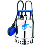 EBARA Submersible Electric Pump Clean Water OPTIMA MA 0,33Hp 0,25kW 1x230V 50Hz Float 5 m Cable AISI 304 Stainless Steel 10 mm Solid Part Passage