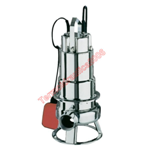 EBARA Submersible Electric Pump Waste Water DW100MA 1Hp 0,75kW 1x230V 50Hz Float 10 m Cable Single-Channel in AISI 304 Stainless Steel 50 mm Solid Part Passage