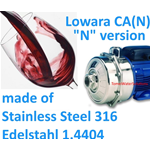 Lowara twin-impeller centrifugal pump CA70/45N 1,1Kw 1,5Hp made of AISI316 mechanical seal NBR voltage 3x230/400V 50Hz IE3