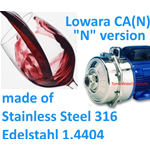 Lowara pompa centrifuga bigirante CA70/45N 1,1Kw 1,5Hp realizzata in AISI316 tenuta meccanica in NBR alimentazione 3x230/400V 50Hz IE3