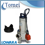 Pompe relevage eaux usees submersible DOMO7 0,55kW 230V Bicanale Flotteur Lowara