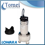 Pompe relevage eaux usees submersible DOMO7T 0,55kW Triphase 400V Bicanale Lowara