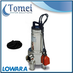 Pompe relevage eaux usees submersible DOMO7VX 0,55kW 230V Vortex Flotteur Lowara