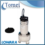 Pompe relevage eaux usees submersible DOMO7VXT 0,55kW Triphase 400V Vortex Lowara