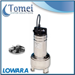 Pompe relevage eaux usees submersible DOMO10VXT 0,75kW Triphase 400 Vortex Lowara