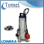 Pompe relevage eaux usees submersible DOMO15VX 1,1kW 230V Vortex Flotteur Lowara