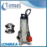 Pompe relevage eaux usees submersible DOMOS7 0,55kW 230V Bicanale Flotteur Lowara
