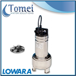 Pompe relevage eaux usees submersible DOMOS7VXT 0,55kW Triphase 400 Vortex Lowara