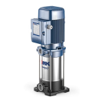 Elettropompa pompe per acqua centrifuga multistadio asse verticale in Noryl 1 HP