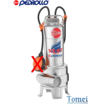 Pompe de relevage Pedrollo VX10/50-ST VORTEX INOX grand débit pour relever dans les égouts vidange WC eaux usée TRIPHASE 1Hp fiabilité