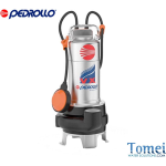 Pedrollo VX VORTEX Tauchmotorpumpen für Abwasser VXm8/35 0,55kW 0,75HP Einzelphase Kable 5m