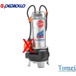 Pedrollo VX VORTEX Tauchmotorpumpen für Abwasser VX15/35 1,1kW 1,5HP Drei Phasen Kable 10m