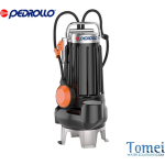 Pedrollo VXC /35-45 "VORTEX" Submersible pump for sewage water VXCm 10/35 with Float Switch 0,75kW 1Hp Mono-phase 230V Cast Iron Pump body VORTEX Stainless Steel AISI 304 Impeller Cable 10m