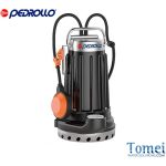 Pedrollo DC Submersible drainage pump for clear water DCm 20 with Float Switch 0,75kW 1Hp Mono-phase 230V Cast Iron Pump body Technopolymer Impeller Cable 10m