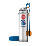 Multistage Submersible Pump NK2/6m GE 1,5kW 2Hp Cable 20m Float Switch Pedrollo